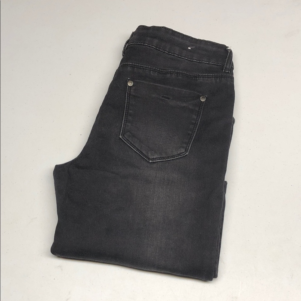 DAVID BITTON MIMI BLACKWASH MID-RISE SLIM BOYFRIEND JEANS 2/26x30 ⭐️